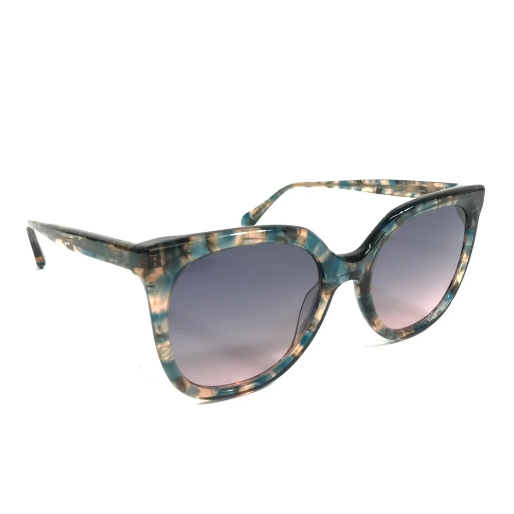 Gigi Studios Sunglasses ALAIA 6688/0 Blue Pink Butterfly with Purple Pink Lenses